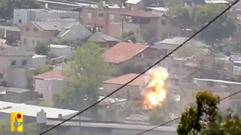 فيديو: المقاومة الإسلامية تستهدف مبنى يتموضع فيه جنود العدو في مستوطنة &quot;أفيفيم&quot;