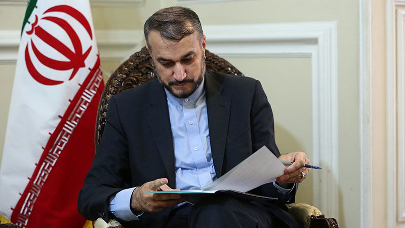 وزير الخارجية الإيراني يستقبل سفير حكومة الانقاذ الوطني في اليمن 