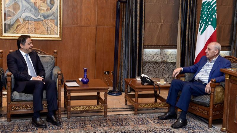 لبنان: الرئيس برّي استقبل عكر والمنصوري والعلية