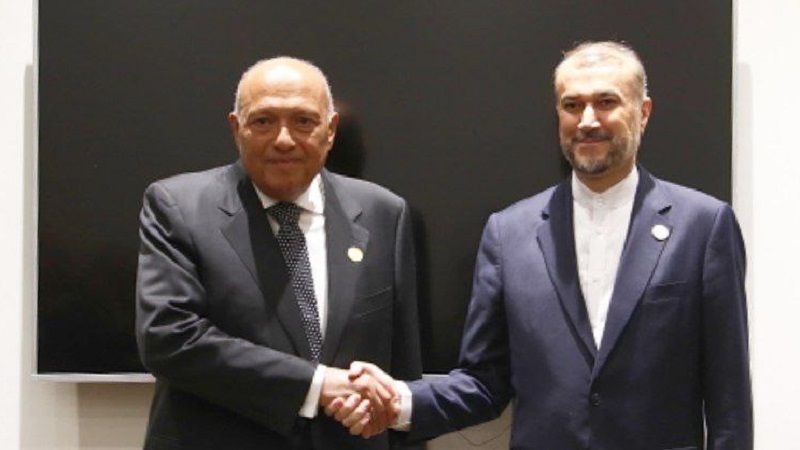 وزيرا خارجية إيران ومصر يناقشان جهود إيقاف العدوان على غزة
