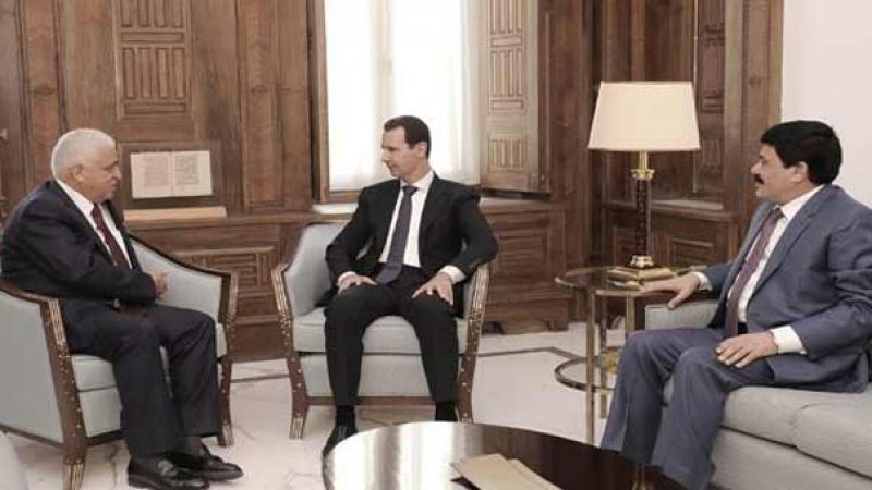 الأسد تلقى رسالة شفهية من رئيس الوزراء العراقي أكدت على أهمية تعزيز التعاون في الحرب على الارهاب