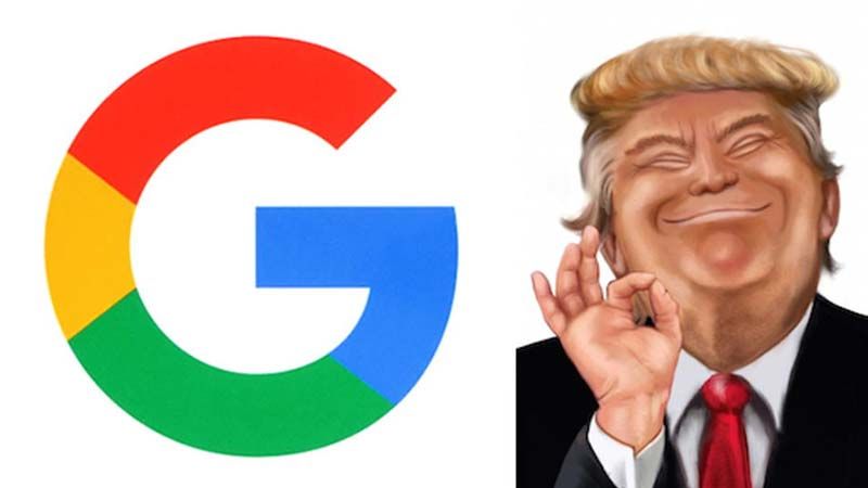الأحمق على غوغل هو ترامب..