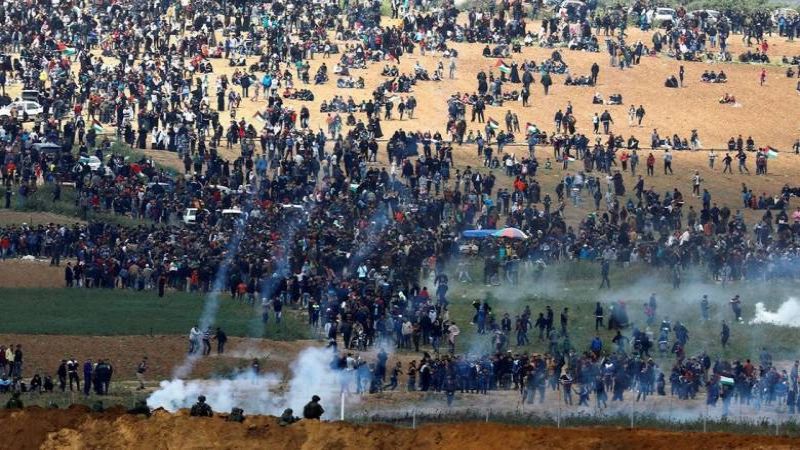 استشهاد ثلاثة فلسطينيين واصابة العشرات جراء قمع الاحتلال مسيرات العودة شرق قطاع غزة‎