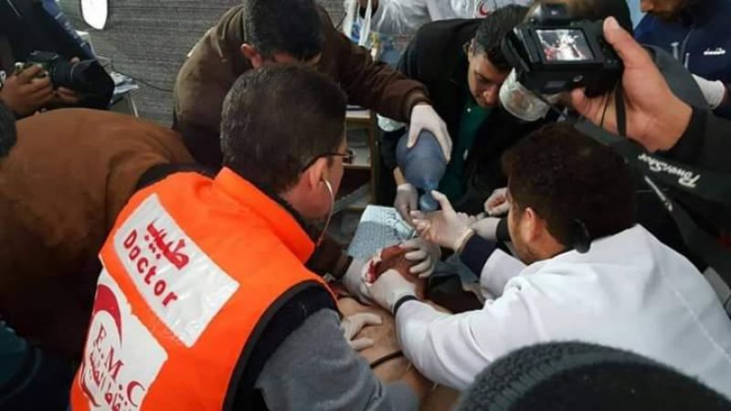 #الصحة_الفلسطينية: إصابة 5 مواطنين برصاص قوات الاحتلال شرق قطاع غزة 