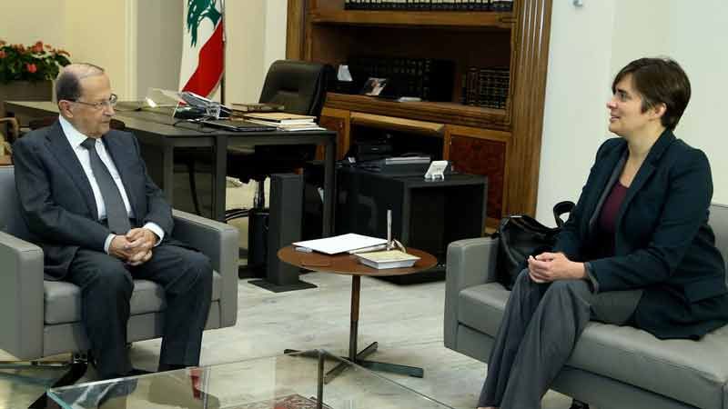 #الرئيس_عون استقبل سفيرة كندا في لبنان