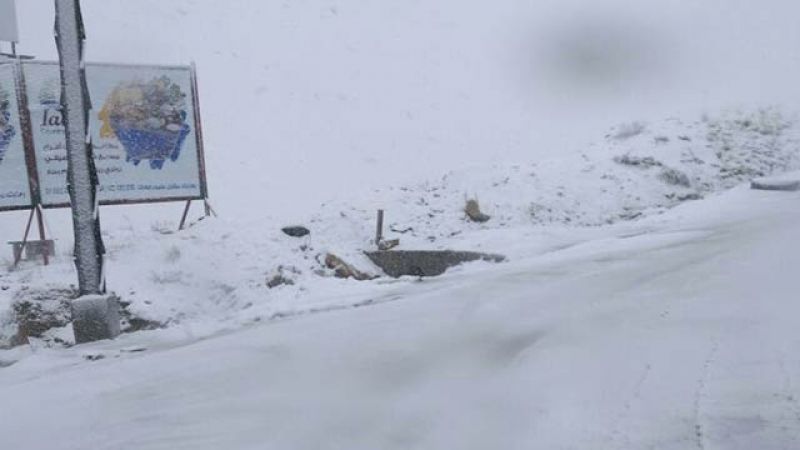 الجليد يحاصر قرى #راشيا و #البقاع_الغربي