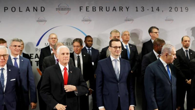 الصفحة الاجنبية: مؤتمر وارسو خيب أمال الإدارة الأميركية