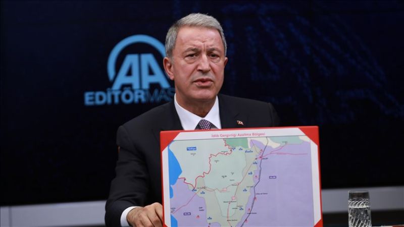 أكار: الدوريات التركية والروسية حول إدلب خطوة لحفظ الاستقرار