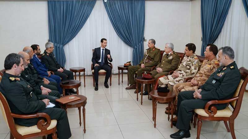 الرئيس الأسد خلال استقباله وفداً عسكريا إيرانياً عراقياً مشتركا: العلاقة التي تجمعنا متينة