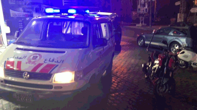 عناصر الدفاع المدني تستخدم الـMoto ambulance في أوّل مهمّة لها