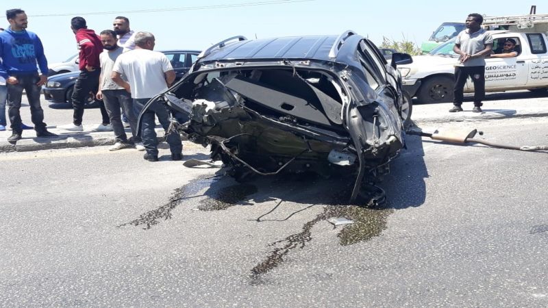 بالصورة: حادث سير مروع عند جسر الرملية سقط فيه عدد من الجرحى