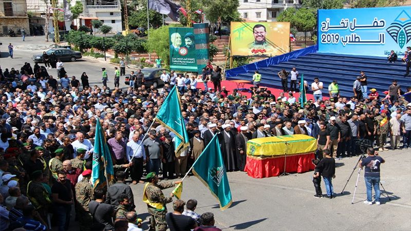 حزب الله والسرايا اللبنانية يشيعون الشهيد منيب العابد في النبطية الفوقا