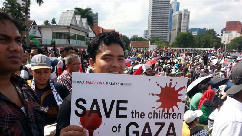 صرخة من ماليزيا تضامنًا مع الشعب الفلسطيني