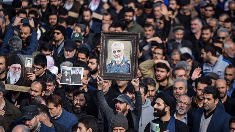 تظاهرات في إيران منددة باغتيال سليماني .. ودعوات للانتقام بقسوة