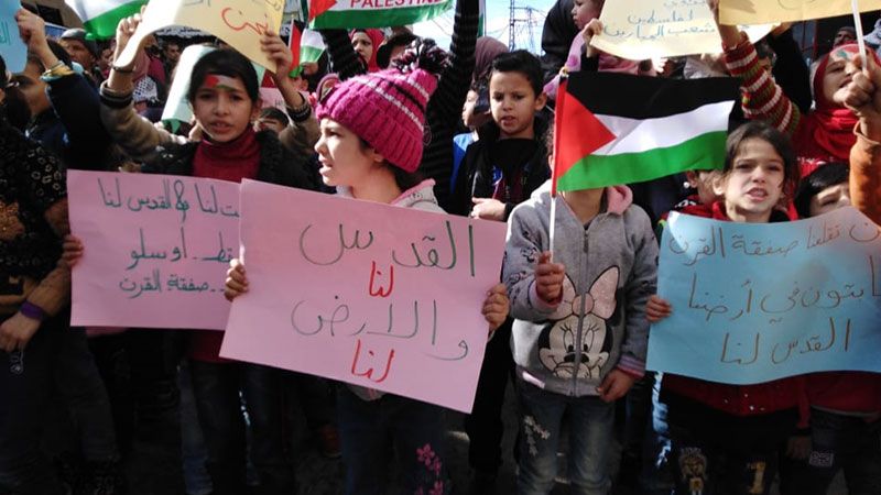 الاضراب يعم المخيمات الفلسطينية رفضًا لصفقة القرن