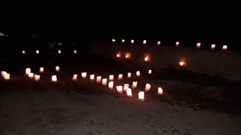إضاءة شموع في الهرمل بمناسبة ولادة الإمام علي (ع)