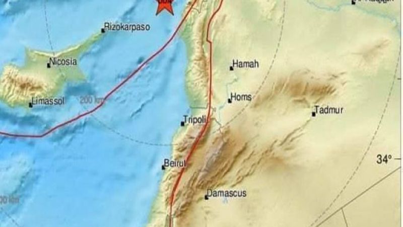 هزة أرضية بقوة 4.7 درجات تضرب الساحل السوري
