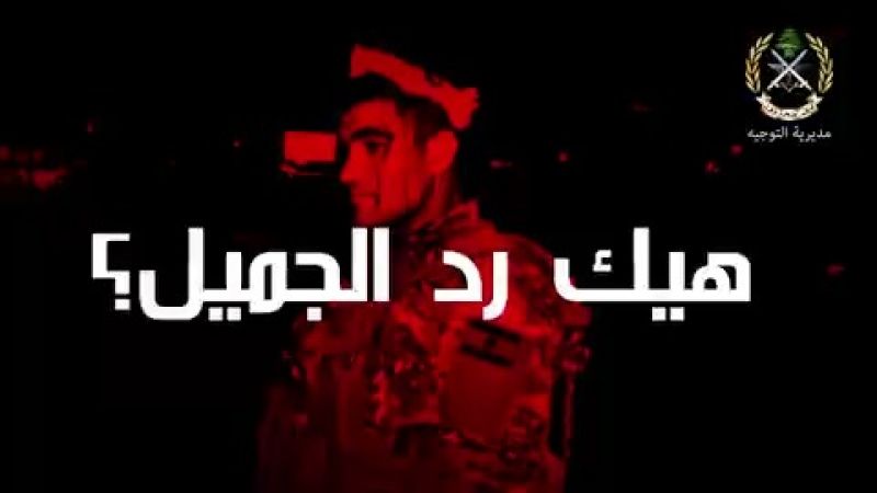 فيديو للجيش اللبناني عبر تويتر: هيك رد الجميل