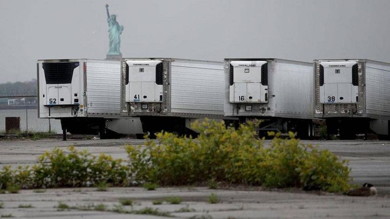  "كورونا - نيويورك" .. "مشرحة الشاحنات" لتخزين الجثث
