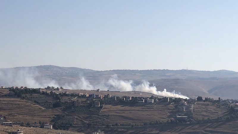 حريق كبير في خراج بلدة ميس الجبل 