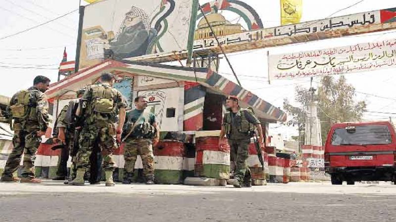 القوة المشتركة الفلسطينية في مخيم عين الحلوة سلمت (حسن.و) الى مخابرات الجيش اللبناني