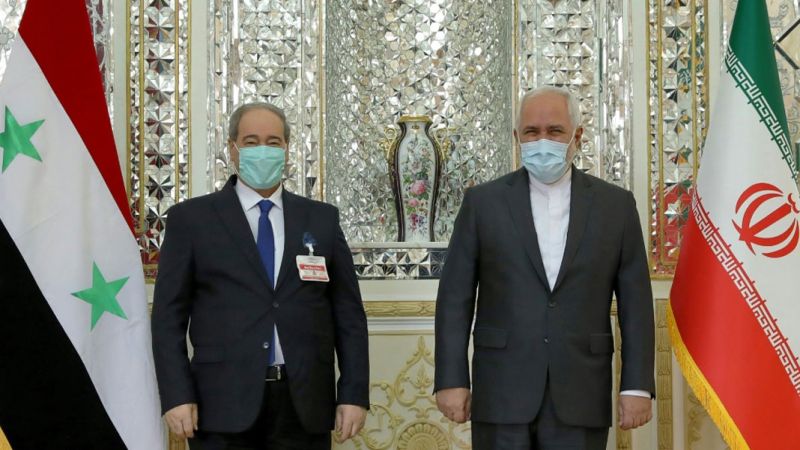 ظريف والمقداد يبحثان التعاون بين طهران ودمشق في مكافحة الإرهاب