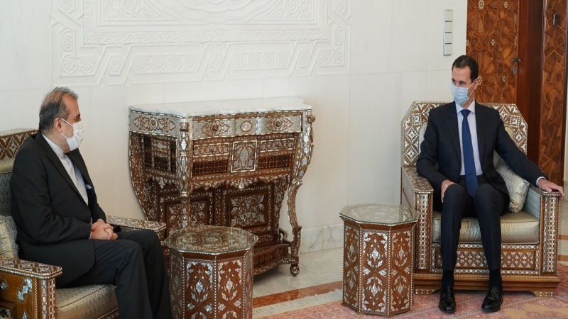 الرئيس السوري يستقبل كبير مساعدي وزير الخارجية الإيراني ويؤكدان استمرار عمل لجنة مناقشة الدستور 