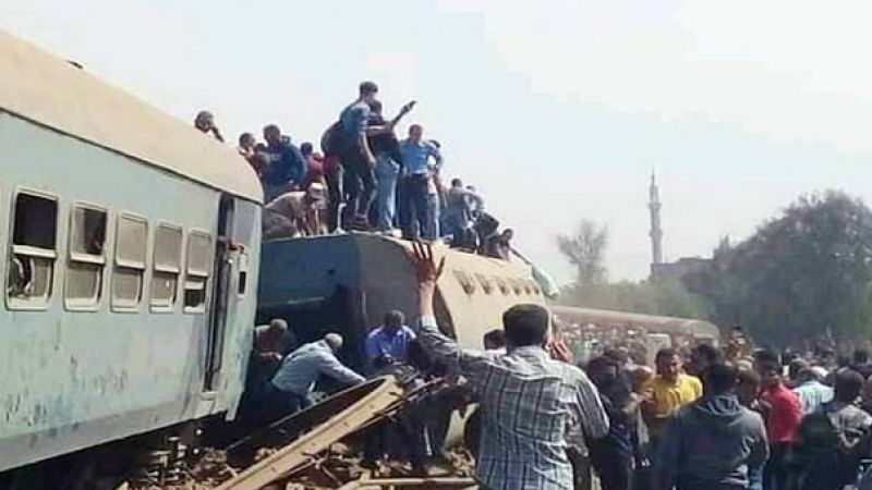 وزارة الصحة المصرية تعلن عن 97 إصابة في حادث قطار القاهرة المنصورة 