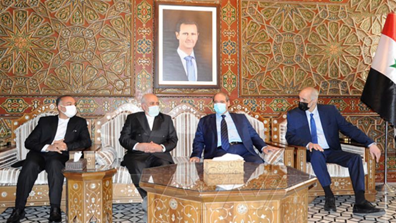 ظريف في دمشق.. الدعم الإيراني لسوريا محور المباحثات