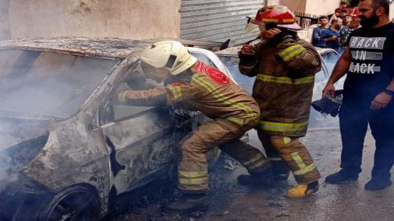 لبنان: إخماد حريق سيارتين في منطقة الأوزاعي