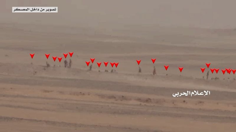 بالفيديو .. مشاهد نوعية لعملية استهداف معسكر العدوان في الوديعة 