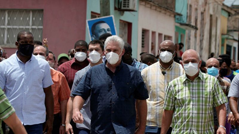الرئيس الكوبي: الولايات المتحدة تثير الإضرابات في بلدنا