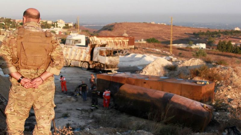 لبنان: مفوض المحكمة العسكرية كشف على موقع انفجار التليل وكلف مخابرات الجيش متابعة التحقيقات