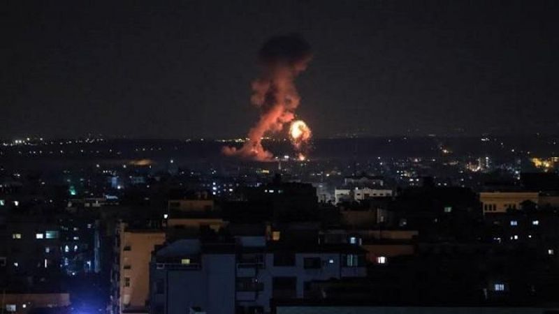 عدوان صهيوني ليلًا على غزة 