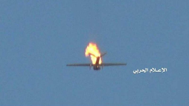 اليمن: إسقاط طائرة مقاتلة من دون طيار تابعة للعدوان في أجواء مأرب