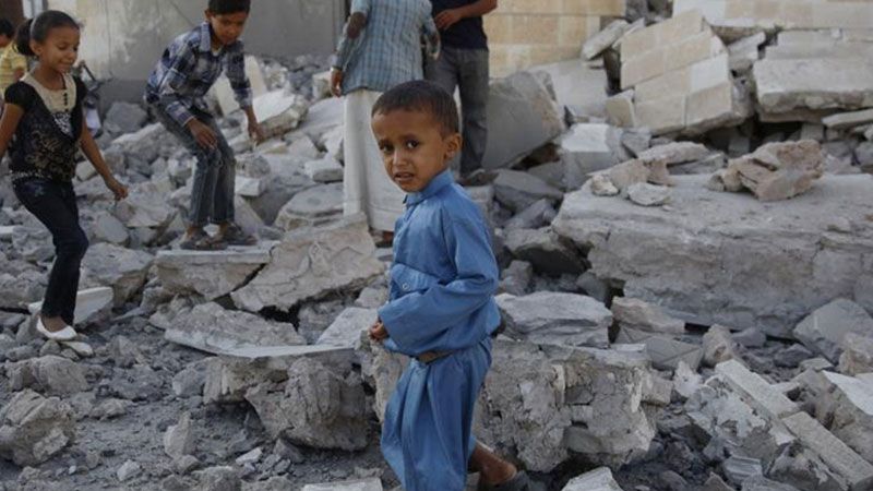تقرير حقوقي يفضح جرائم العدوان السعودي بحق أطفال اليمن&nbsp;