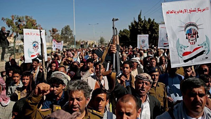 اليمن: مسيرة جماهيرية حاشدة رفضًا للتصعيد الأمريكي واستمرار العدوان والحصار