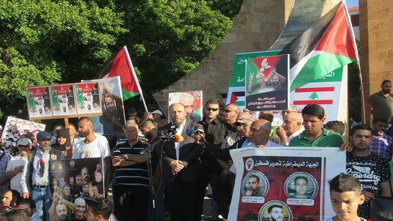 اعتصام فلسطيني لبناني في صور دعمًا للأسرى في سجون الاحتلال