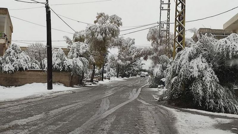 لبنان: منخفض ثان غدًا وصقيع حتى الخميس والثلوج على 800 متر