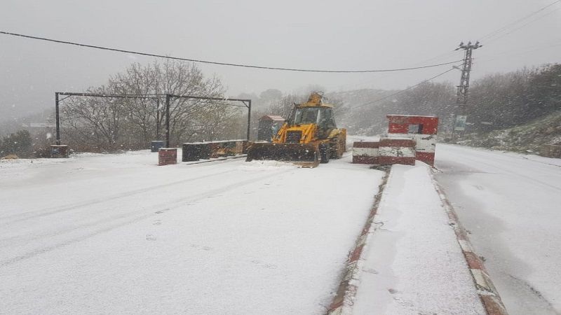 لبنان: طريق جزين كفرحونة البقاع الغربي مقطوعة بسبب تكوّن طبقة من الجليد