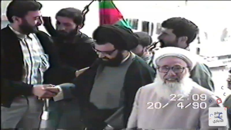هكذا شارك السيد عباس الموسوي بإحياء يوم القدس في مخيم نهر البارد عام 1990