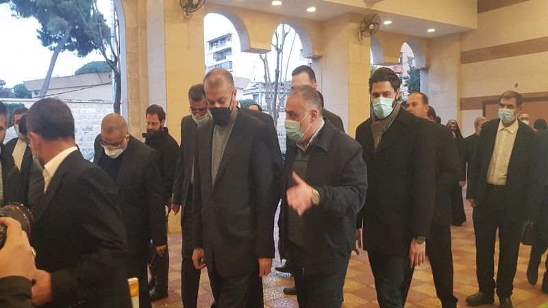 زيارة وزير الخارجية الإيراني إلى روضة الشهيد القائد الحاج عماد مغنية