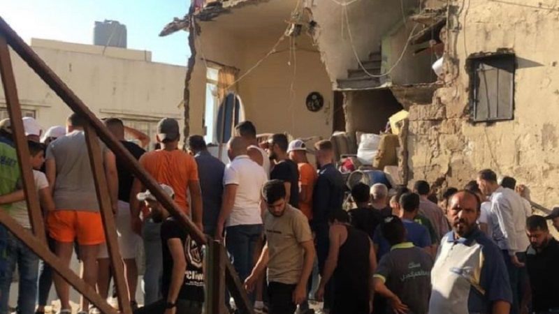 جرحى جراء انهيار مبنى في طرابلس وعمليات الانقاذ مستمرة