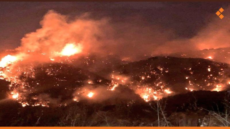 لبنان: حريق في وادي حلسبان في عكار العتيقة