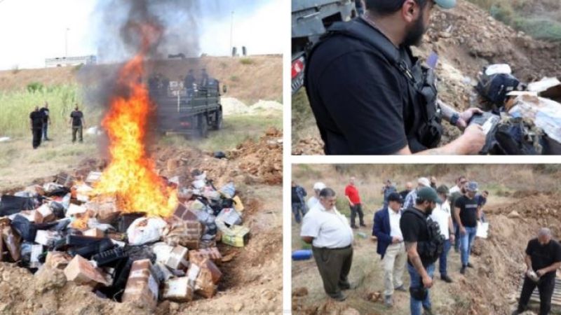 لبنان: الشرطة القضائية أتلفت كمية من المواد المخدرة المضبوطة