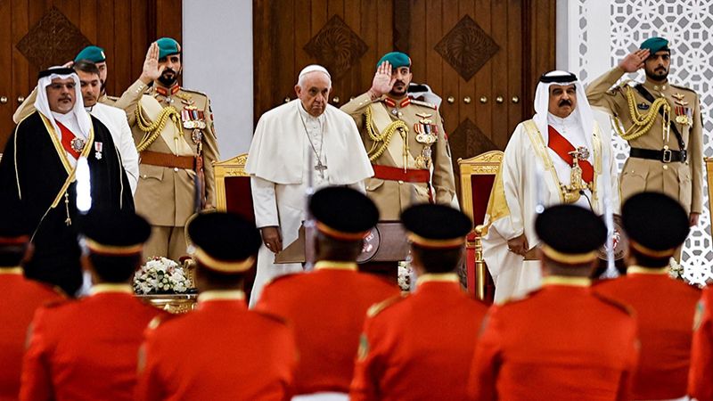 بابا الفاتيكان لسلطات البحرين: يجب ضمان عدم انتهاك حقوق الإنسان الأساسية