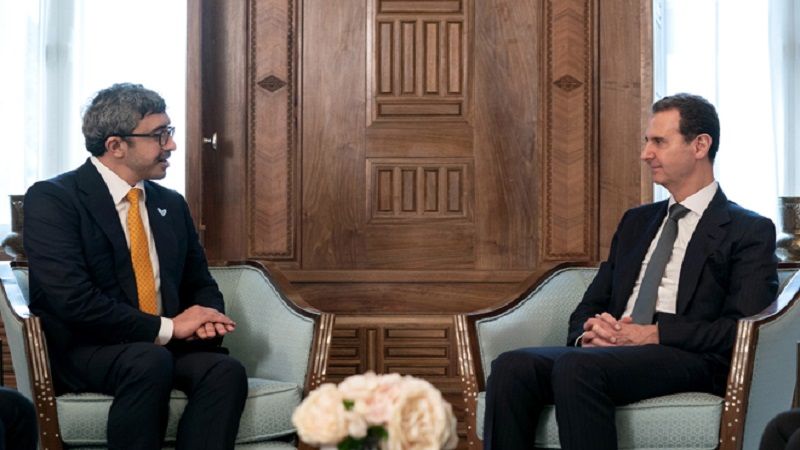 الأسد يستقبل وزير الخارجية الإماراتي.. البحث في تعزيز العلاقات الاقتصادية