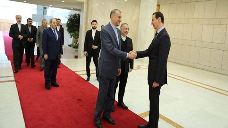 عبداللهيان يلتقي الرئيس الأسد في دمشق