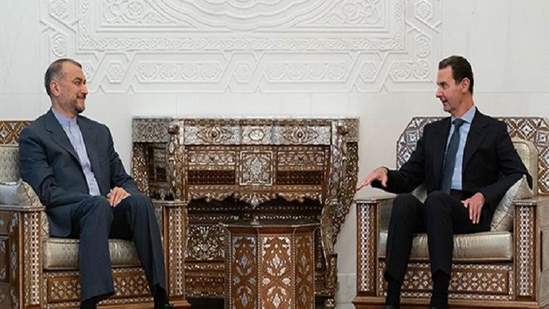 الرئيس الأسد التقى عبد اللهيان: دمشق حريصة على التواصل وتنسيق المواقف مع إيران&nbsp;