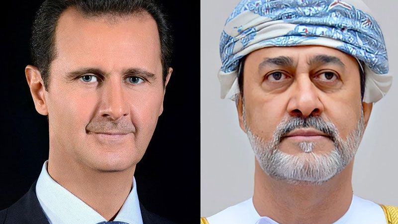 الأسد يتلقى اتصالًا هاتفيًا من سلطان عمان أعرب خلاله عن تضامنه جرّاء كارثة الزلزال 
